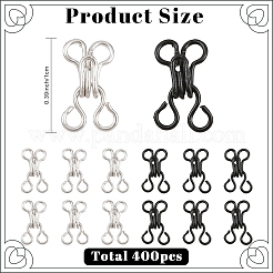 400 шт. 2-х цветные латунные застежки-замки&nbsp;KK-YW0004-28