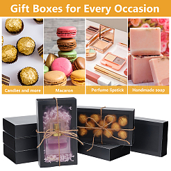 Geschenk-Aufbewahrungsboxen aus Pappschublade mit transparentem Deckel&nbsp;LS-CON-WH0092-72C-02
