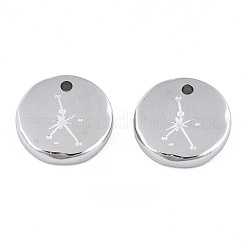 Anlaufgeschützte Charms aus chirurgischem Edelstahl 316&nbsp;STAS-S116-418I-P