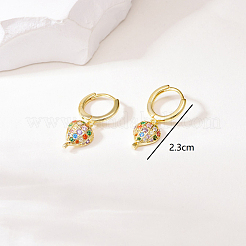 Модные серебряные геометрические серьги s925 с цирконом для женщин. MK0035