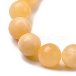 Естественный желтый нефритовый шарик нити G-K121-01-12mm