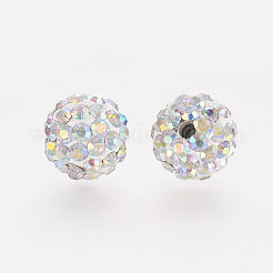 Polymer Ton Strass Perlen&nbsp;LS-RB-K050-8mm-C30