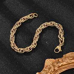 Браслеты-цепочки из нержавеющей стали 304&nbsp;BJEW-P351-01B-G