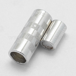 Магнитные застежки из стерлингового серебра с родиевым покрытием STER-E056-006P-13x5