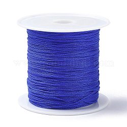 Cordón de nailon con nudo chino, Cordón de nailon para joyería para hacer joyas., azul, 0.4mm, aproximamente 28~30 m / rollo