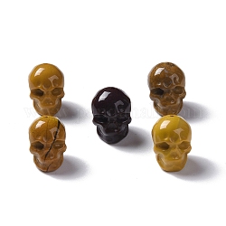 Perle di Mookaite naturale, teschio, 13x10x11.5mm, Foro: 1 mm