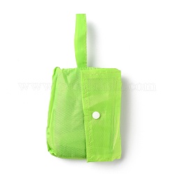 Bolsas de ultramarinos de malla de nailon portátiles, para el viaje escolar diario se adapta a las bolsas de playa, verde amarillo, 78 cm