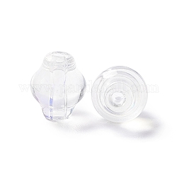 Transparent Glass Beads, Lantern, Clear AB, 9x8mm, Hole: 1.5mm