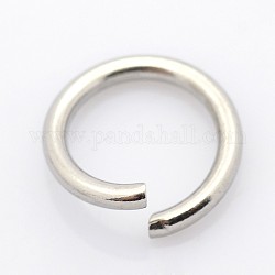 304 in acciaio inox anelli di salto aperto, colore acciaio inossidabile, 26 gauge, 3x0.4mm, diametro interno: 2.2mm