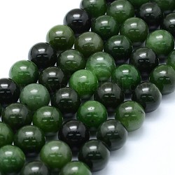 Natur Xiuyan Jade Perlen Stränge, Runde, 12 mm, Bohrung: 1.2 mm, ca. 33 Stk. / Strang, 15.75 Zoll (40 cm)