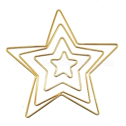 Железные обручи, макраме кольцо, для рукоделия и тканой сетки / полотна с перьями, звезда, 50 мм