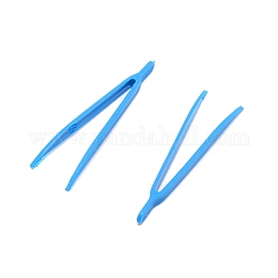 Pinzette di plastica per strumento fai da te, cielo blu profondo, 7.6x2.5x0.55cm