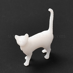 3Dレジンモデル  UVレジン封入パーツ  エポキシ樹脂ジュエリー作り  猫  ホワイト  19x5x20mm
