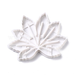 Plastic Mold, Cookie Cutters, Cookies Moulds, DIY Biscuit Baking Tool, Leaf, White, 94x73x10mm