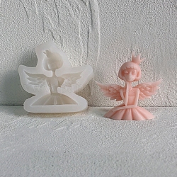 天使と妖精のキャンドルシリコンモールド  香りのよいキャンドル作りに  天使と妖精  8.5x8.5x2.5cm