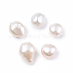 Perle di perle keshi barocche naturali, perle d'acqua dolce perla, Senza Buco, pepite, biancheria, 6.5~10x6.5~8x6.5~8mm