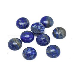 Naturales lapis lazuli cabochons, semicírculo, 6x2.5~3.5mm