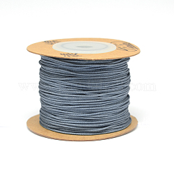 Corde in nylon, cavi fili stringa, blu ardesia, 1mm, circa 54.68~59.05 iarde (50~54 mm)/rotolo