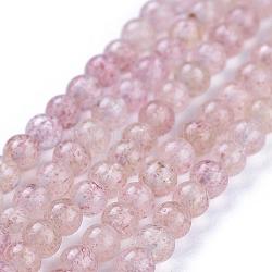 Étoile rouge naturel perles rondes en pierre brins, 3mm, Trou: 0.6~0.7mm, Environ 135 pcs/chapelet, 15.7 pouce