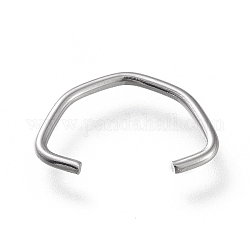 304 Schnellverbinder aus Edelstahl, Verknüpfung Ringe, Oval, Edelstahl Farbe, 12x17x1.3 mm