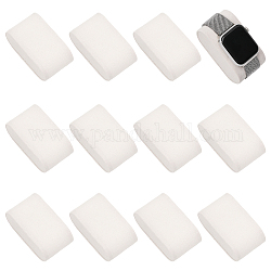 Cuscini espositori per orologi in polipropilene, porta espositore per orologi, ovale, bianco antico, 4.5x8x3.8cm