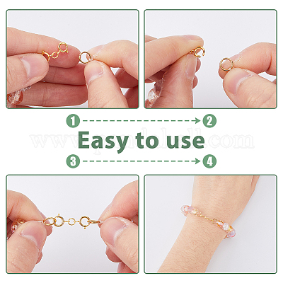 6 шт. 925 двойных пружинных кольца из стерлингового серебра STER-DC0001-17G-1