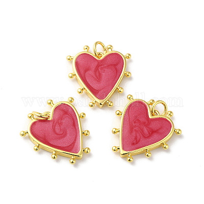 Подвески из латуни с эмалью в стойку KK-D074-03G-02-1