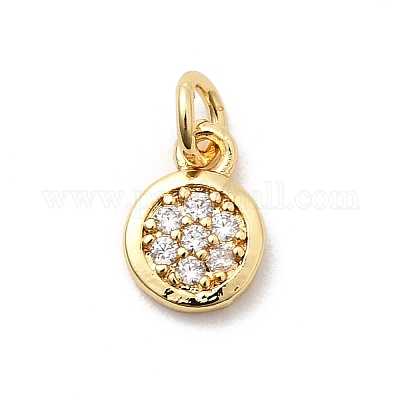 Латунные микро проложить кубического циркония подвески KK-Z135-06G-1