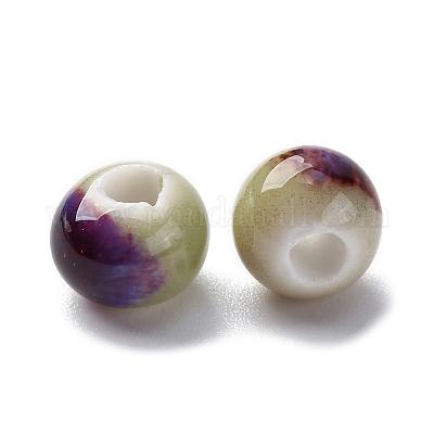 Фарфоровые бусины ручной работы PORC-D300-A09-1