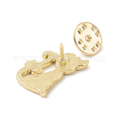 Кошка с эмалевой булавкой в виде банта JEWB-E015-05LG-02-1