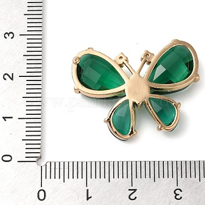 Подвески из латуни с покрытием из прозрачного кубического циркония KK-N255-11G-06-RS-1