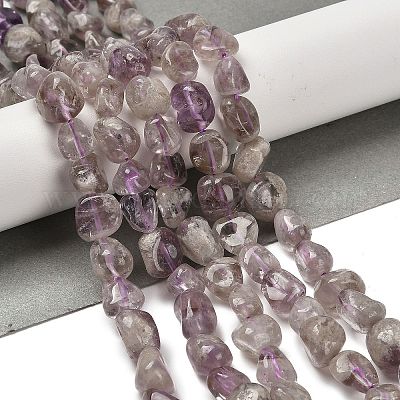 Натуральный фиолетовый лодолит кварцевый бисер пряди G-P497-01E-39A-1