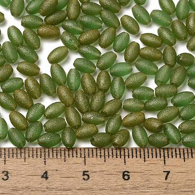 Стеклянные бусины прозрачных цветов SEED-F006-03A-04-1