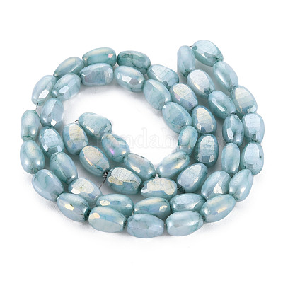 Непрозрачные для выпечки расписные хрустящие бусины нитки EGLA-S174-21A-1