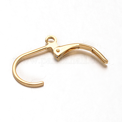 Фурнитура для сережек с застежкой-рычагом из нержавеющей стали 304 с ионным покрытием (IP) STAS-G130-19G-1