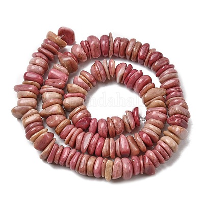 Природные родонит бисер нитей G-A285-A09-01-1