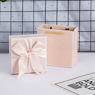 Подарочные коробки для украшений из бумаги с бантом CON-WH0092-21-1