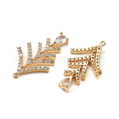 Латунные микро проложить кубического циркония подвески KK-F901-01C-G-1