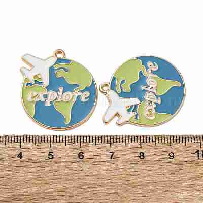 Подвески из эмали и сплава ENAM-V002-03KCG-1