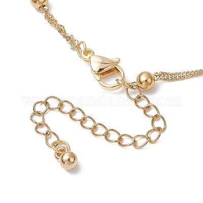 2 шт. 2 цвета 304 нержавеющая сталь сингапурские цепочки браслеты изготовление AJEW-JB01307-1