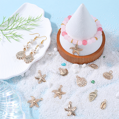 28 шт. 7 стиля подвески из сплава серии Ocean FIND-SC0006-23-1