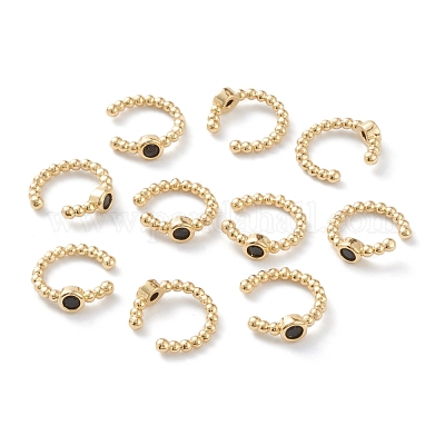 Серьги-манжеты из циркония EJEW-H109-01G-G-1