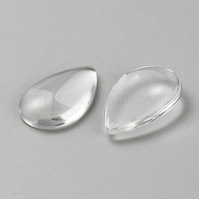 Glas cabochons&nbsp;GLAA-WH0038-50-1