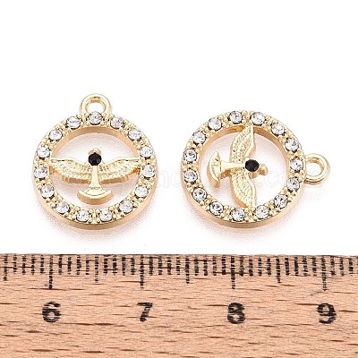 Подвески из сплава со стразами PALLOY-T091-22M-G-1