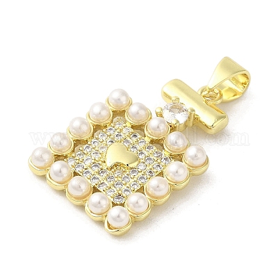 Стойки обшивки латунь микро проложить Циркон подвеску KK-C052-21G-1