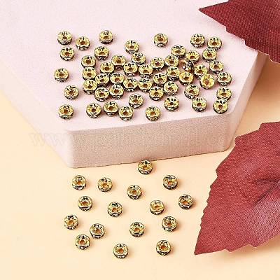 Латунь марки А горный хрусталь Spacer бисер&nbsp;RSB034NF-05G-1