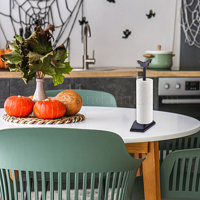 Держатель для бумажных полотенец в виде летучей мыши из дерева на Хэллоуин FIND-WH0199-40-1