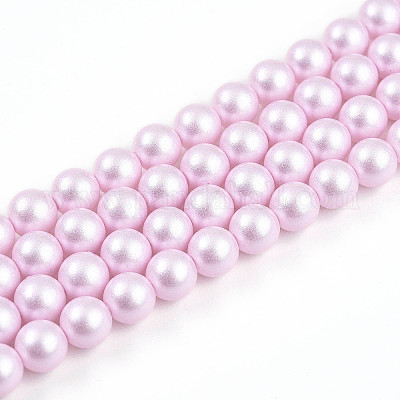 Выпечка из окрашенного перламутрового стекла жемчужные бусинки HY-N002-6mm-C03-1