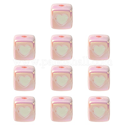 10 шт. непрозрачные акриловые эмалевые бусины ACRC-FS0001-02F-1