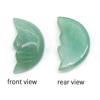 Резьба по лицу полумесяц натуральный аметист украшения дисплея MATO-PW0001-015K-1